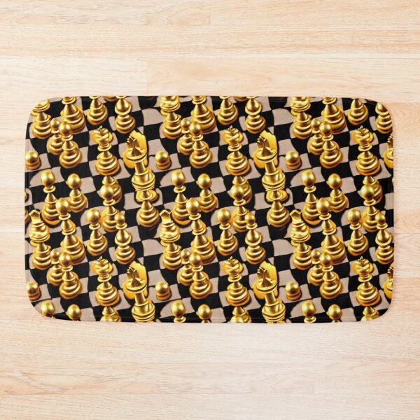 Item preview, Golden Chess Set - Seamless Pattern designed and sold by Chubuter.