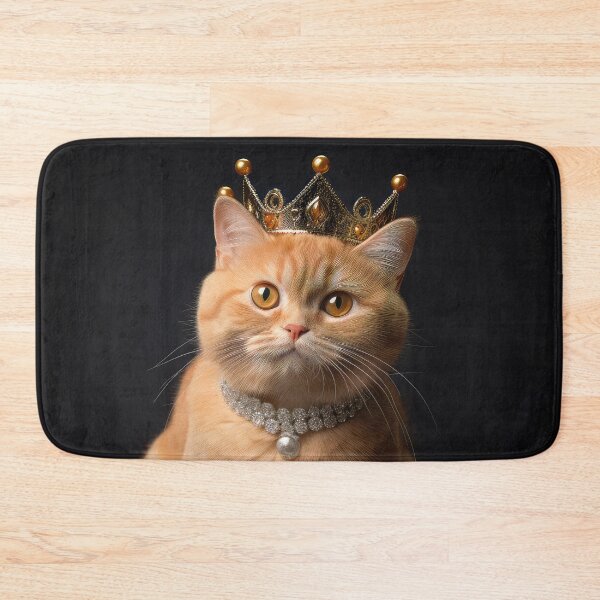 Item preview, Orange Tabby Cat with Crown 01 designed and sold by Elisabeth Lucas.