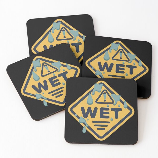Item preview, Wet Warning Sign designed and sold by FlexYourMind.