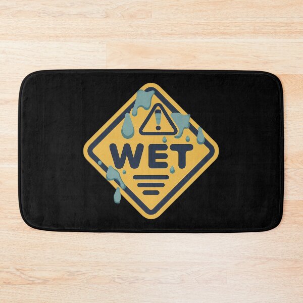 Item preview, Wet Warning Sign designed and sold by FlexYourMind.