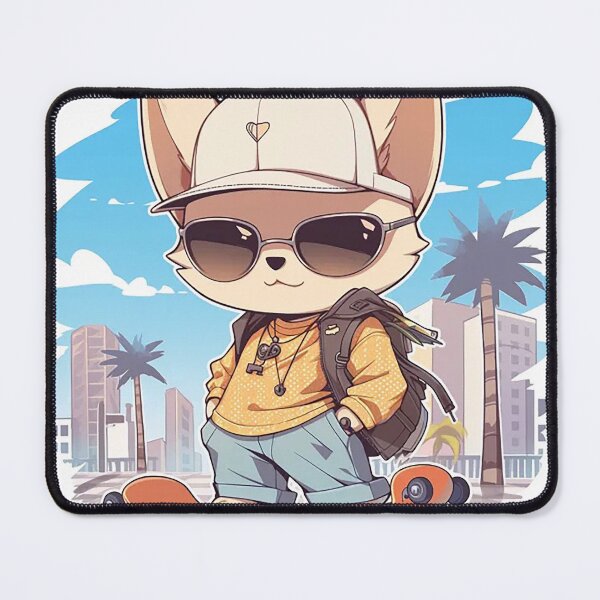 Item preview, Stylish Cat on Skateboard with City Backdrop designed and sold by PaintbrushPlace.