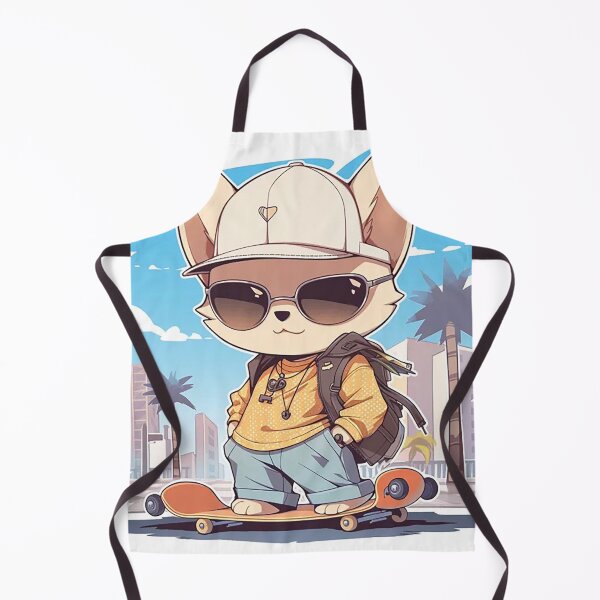 Item preview, Stylish Cat on Skateboard with City Backdrop designed and sold by PaintbrushPlace.