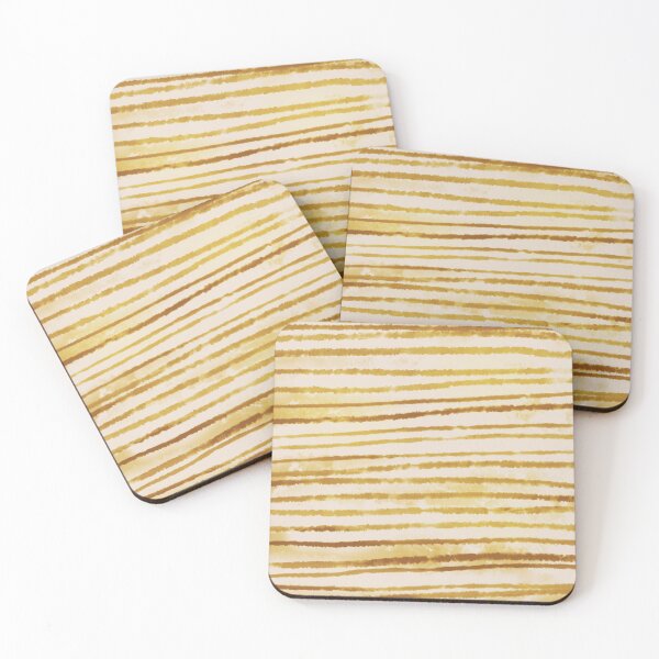 Item preview, Bohemian Yellow Ochre Tie Dye Stripes designed and sold by PrettyPixel0.