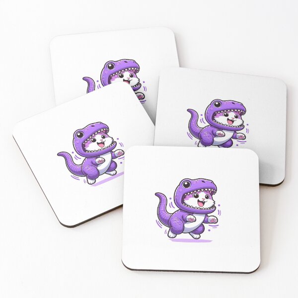 Item preview, Energetic Cat in Velociraptor Costume - Playful Feline Dino Illustration designed and sold by MajorMemes.