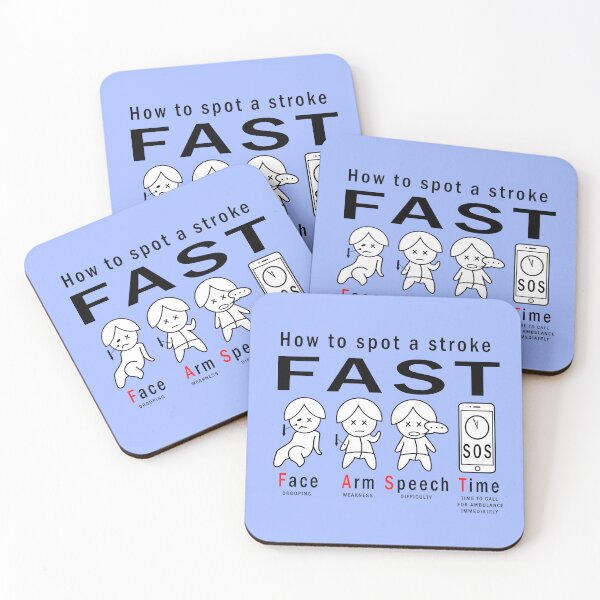 Item preview, How to spot a stroke drawing sticker, save a life. designed and sold by Blondiabshop.