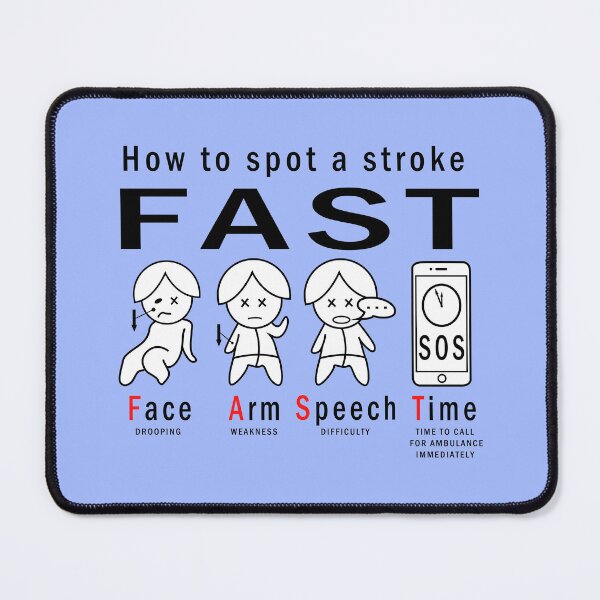 Item preview, How to spot a stroke drawing sticker, save a life. designed and sold by Blondiabshop.