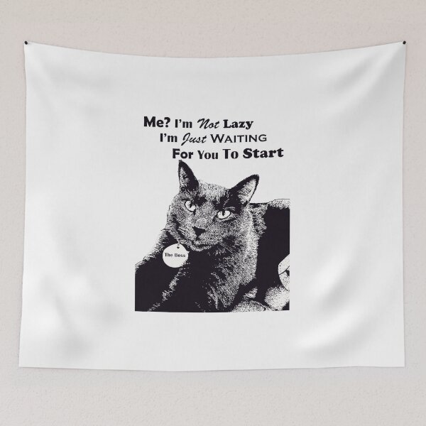Item preview, Me? I'm Not Lazy designed and sold by ninasilver.