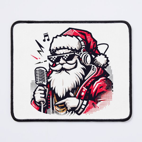 Artikelvorschau, Entdecken Sie den modernsten Weihnachtsmann mit PíxelGlasses und Weihnachts-Hip Hop entworfen und verkauft von DESING-WALL.