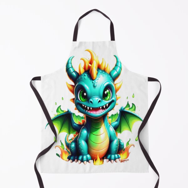 Item preview, cute baby dragon monster with fire designed and sold by Ella_Sketch.