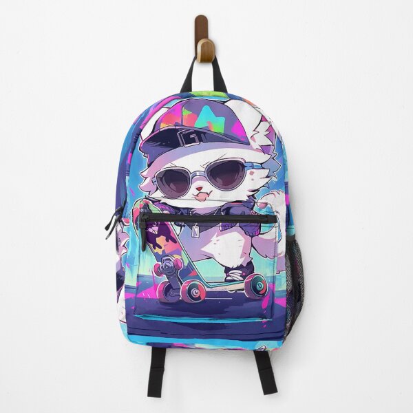 Item preview, Hip Cat Skateboarding in Cityscape designed and sold by PaintbrushPlace.