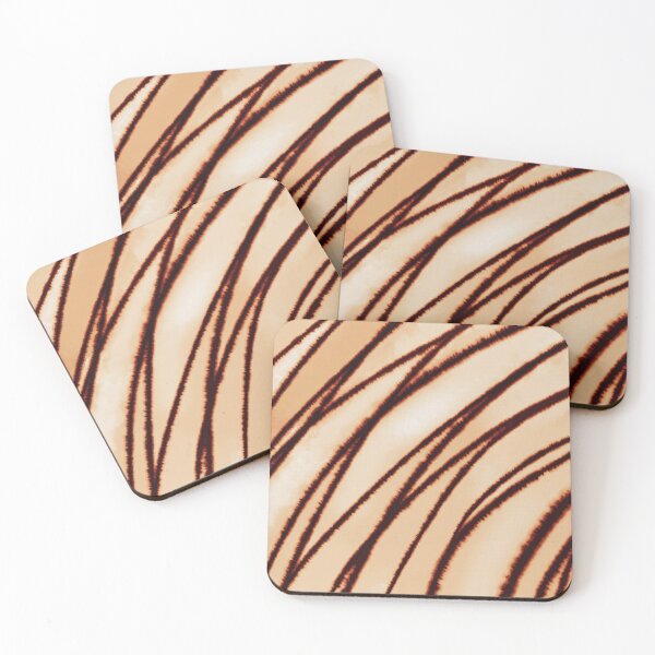 Item preview, Bohemian Tan Brown Tie Dye Stripes designed and sold by PrettyPixel0.
