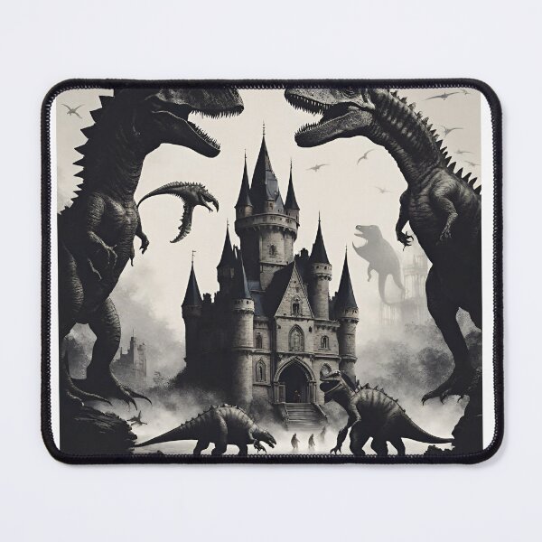 Item preview, Dinosaurs in the castle designed and sold by TrendyTextiles.