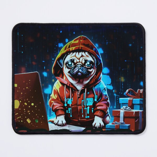 Item preview, Pug HAPPY HOLIDAYS 65 CYBER MONDAY  designed and sold by RedBluffTraders.