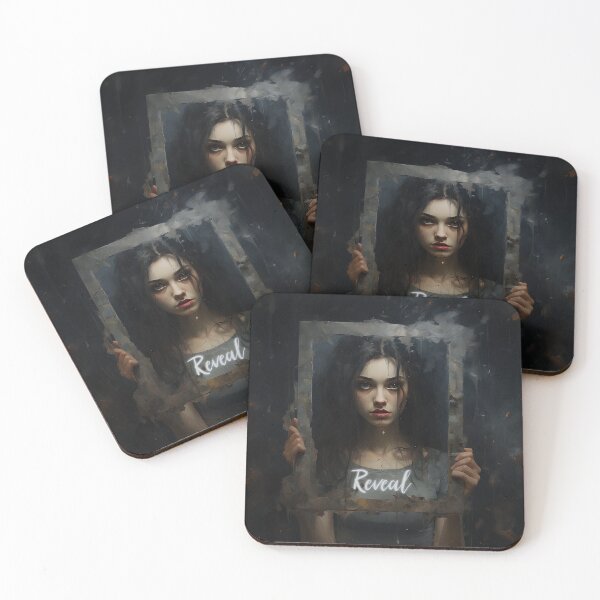 Item preview, Mysterious Beauty Behind the Abstract Veil designed and sold by inkArtistryfine.