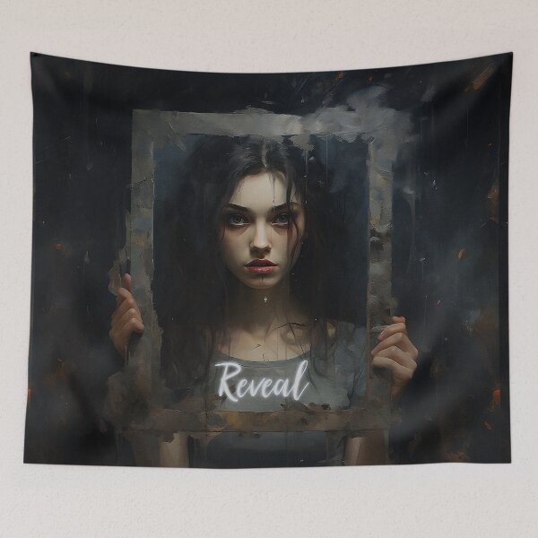 Item preview, Mysterious Beauty Behind the Abstract Veil designed and sold by inkArtistryfine.