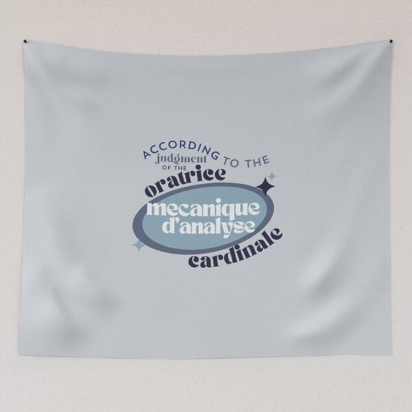 Item preview, La sentencia del Oratrice Mecanique d'analyse Cardinale designed and sold by cloudyprints.