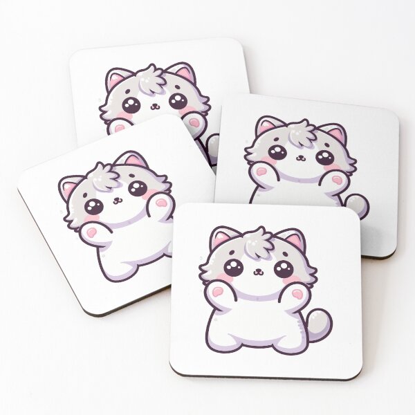 Item preview, Cute white kitty  designed and sold by Wxjtecki.