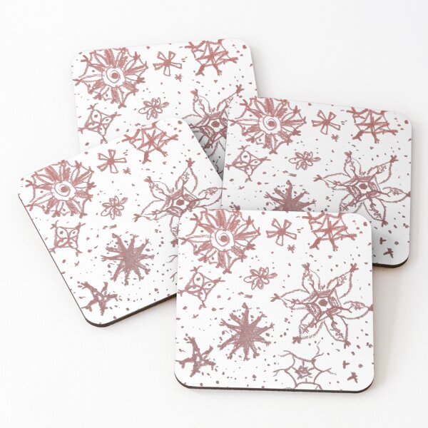 Item preview, Rough Red Snowflakes designed and sold by HeartonSleeves.