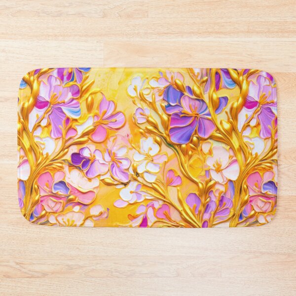 Item preview, Purple Majesty: Freesia Bloom in Gold designed and sold by Iropagi.