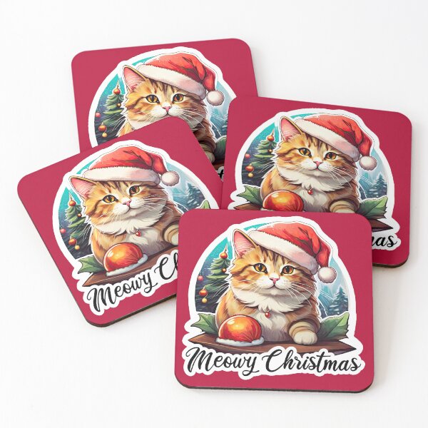 Item preview, Meowy Christmas, Christmas Cat designed and sold by Porcupine Tees ⭐⭐⭐⭐⭐.