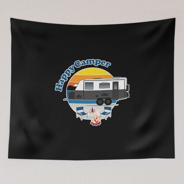 Item preview, Happy Camper Off-Road Caravan Camping - Rear Door designed and sold by Christine  Briggs.