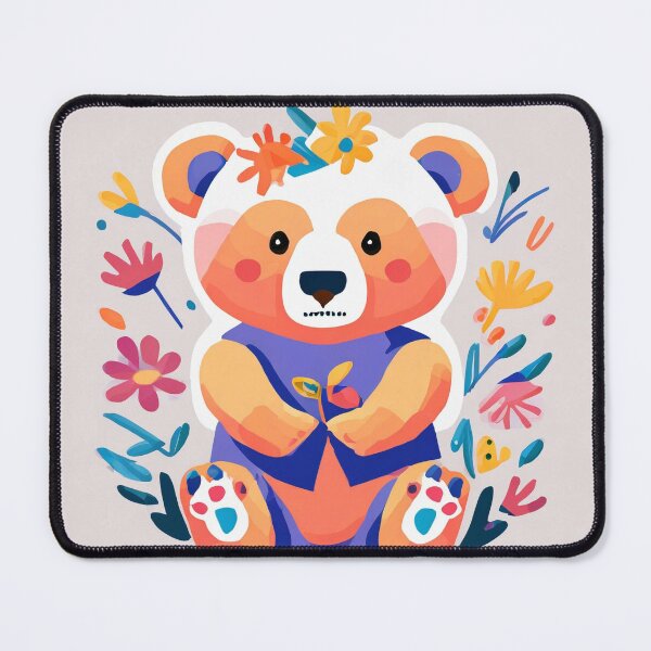 Item preview, Cute teddy bear cub made of flowers designed and sold by fotofeast.