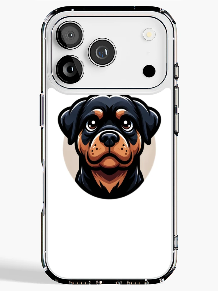 Thumbnail 1 of 5, iPhone Case, Cartoon Rottweiler designed and sold by CharmStudio.