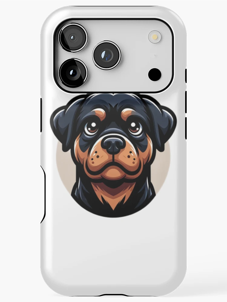 Thumbnail 1 of 4, iPhone Case, Cartoon Rottweiler designed and sold by CharmStudio.