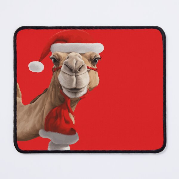 Item preview, Adorable Cute Camel Wearing Santa Hat Christmas v3 designed and sold by taiche.