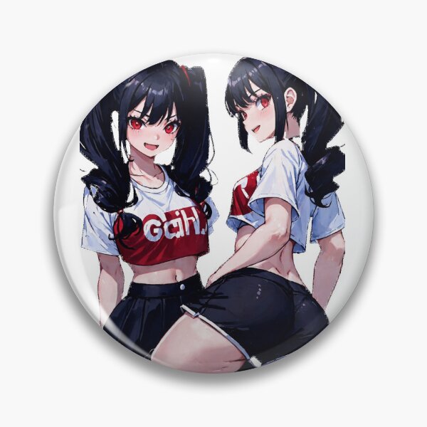 Item preview, Cute Anime twins black and red designed and sold by ConClaviConDio.