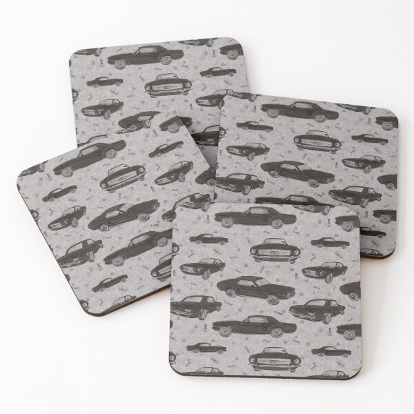 Item preview, Muscle Cars Mustangs - black designed and sold by SugarPineDesign.
