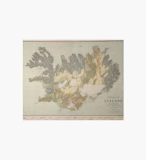Vintage Geological Map of Iceland (1901) Art Board