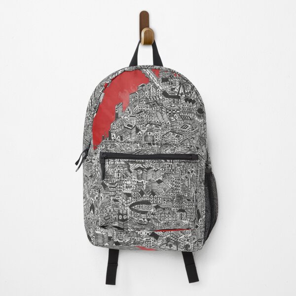 Item preview, red london city map drawing designed and sold by oliver polanski.