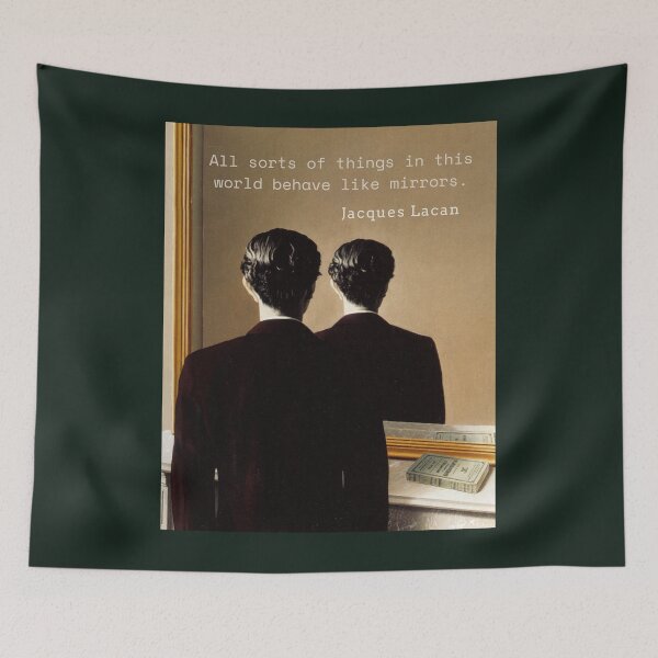 Item preview, Jacques Lacan quote: All sorts of things in this world behave like mirrors. designed and sold by artbleed.