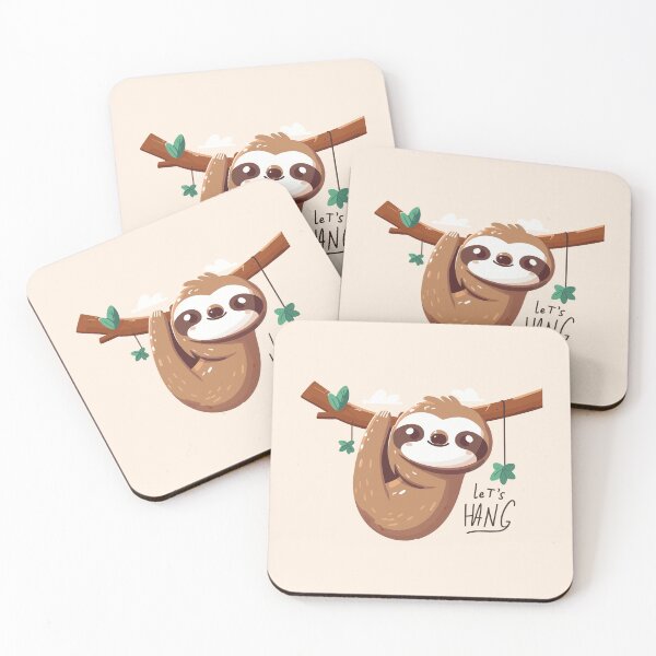 Item preview, Let's Hang with Cute Cuddly Baby Sloth Fun Time  designed and sold by 8fifty8.