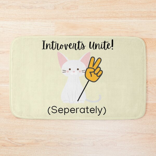 Item preview, Funny quote: Introverts unite, separately  designed and sold by QUOT-s.