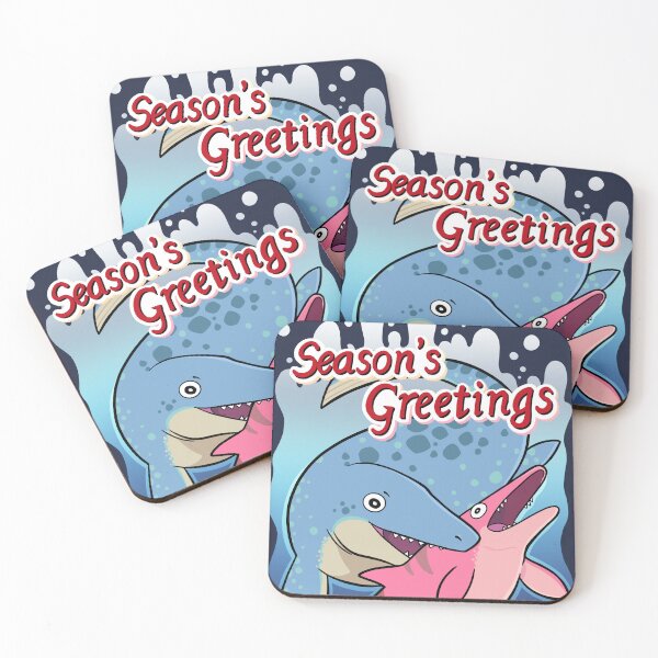 Item preview, Season's Greetings Mosasaur designed and sold by DinoDoggie.