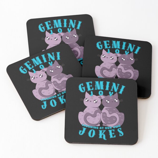 Item preview, Gemini Joy: Laughing At Our Own Jokes. gemini birthday designed and sold by ZodiacWonders.