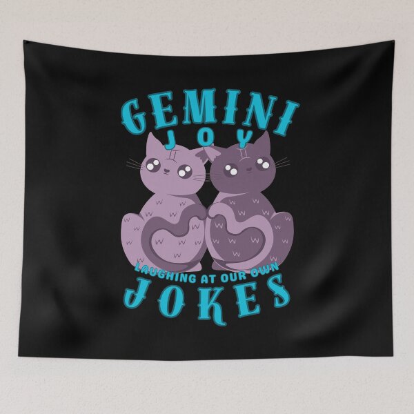 Item preview, Gemini Joy: Laughing At Our Own Jokes. gemini birthday designed and sold by ZodiacWonders.