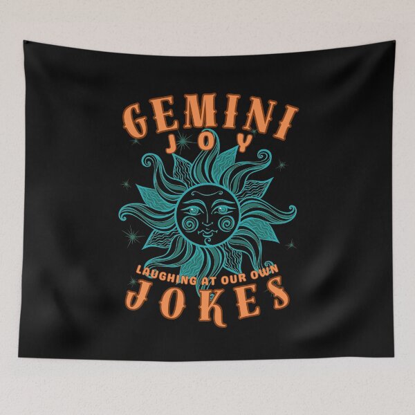 Item preview, Gemini Joy: Laughing At Our Own Jokes. gemini horoscope designed and sold by ZodiacWonders.