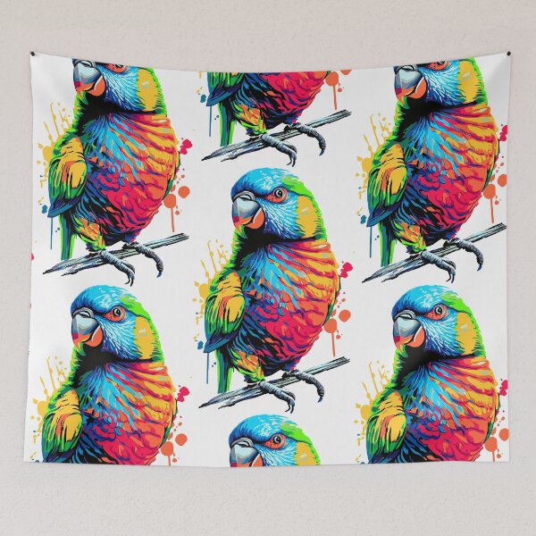 Item preview, Coconut lorikeet - Rainbow lorikeet Parrot designed and sold by BabyYodaSticker.