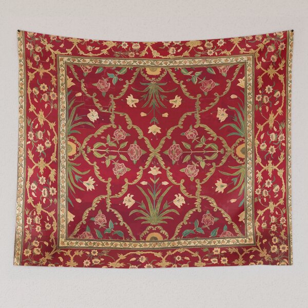 Item preview, Imperial Mughal Pashmina Floral Carpet circa 1650 designed and sold by Vicky Brago-Mitchell®.
