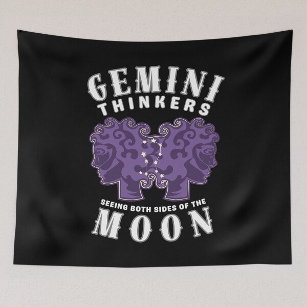 Item preview, Gemini Thinkers: Seeing Both Sides Of The Moon designed and sold by ZodiacWonders.