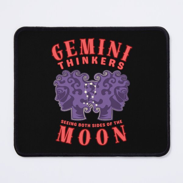 Item preview, Gemini Thinkers: Seeing Both Sides Of The Moon. gemini astrology designed and sold by ZodiacWonders.
