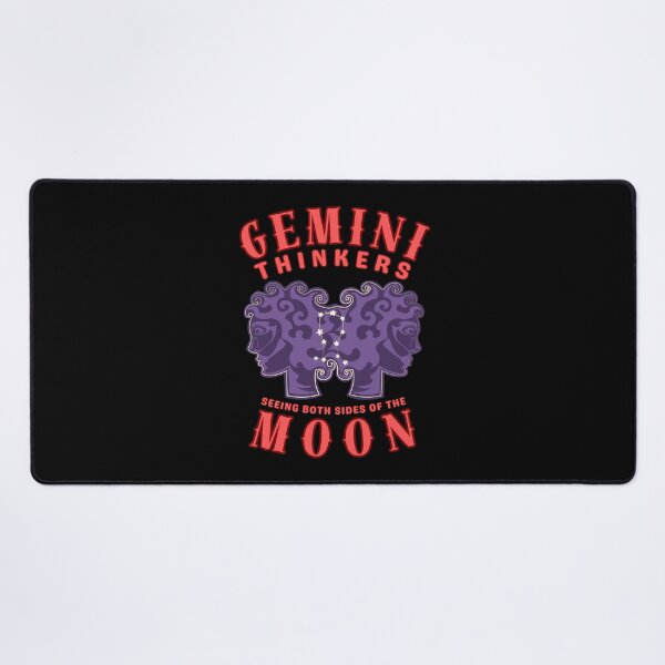 Item preview, Gemini Thinkers: Seeing Both Sides Of The Moon. gemini astrology designed and sold by ZodiacWonders.