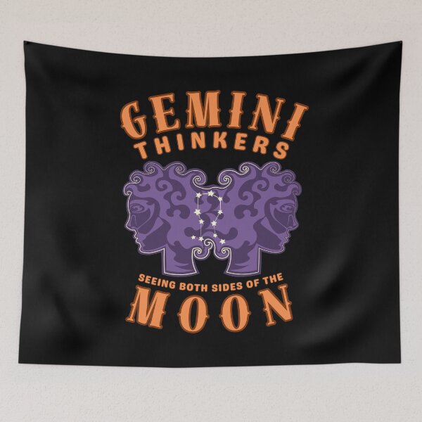 Item preview, Gemini Thinkers: Seeing Both Sides Of The Moon. gemini quote designed and sold by ZodiacWonders.