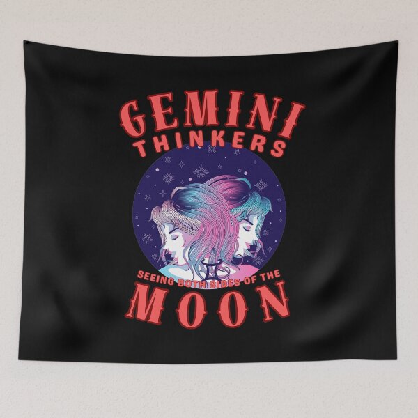Item preview, Gemini Thinkers: Seeing Both Sides Of The Moon. gemini june designed and sold by ZodiacWonders.