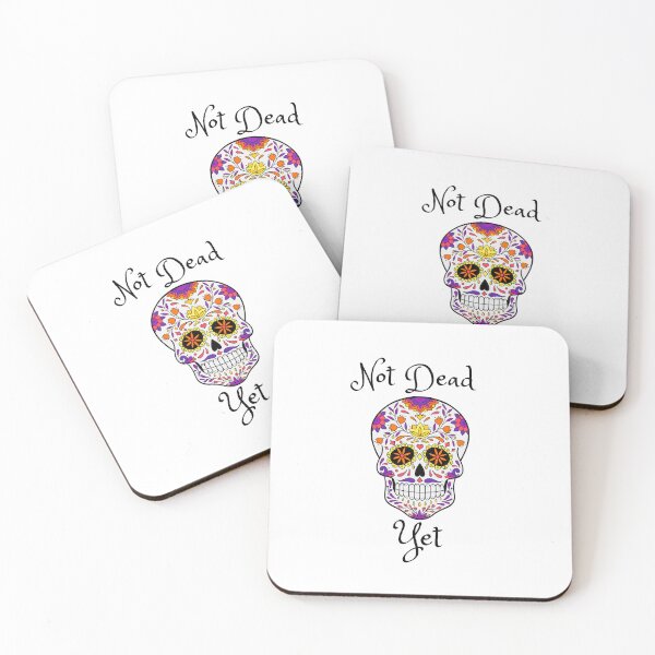 Item preview, Not dead yet - sugar skull designed and sold by Sheggie-2-Art.
