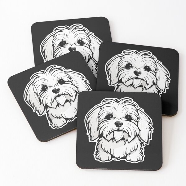 Item preview, Cute Havanese Dog, White Dog designed and sold by Bilisik.