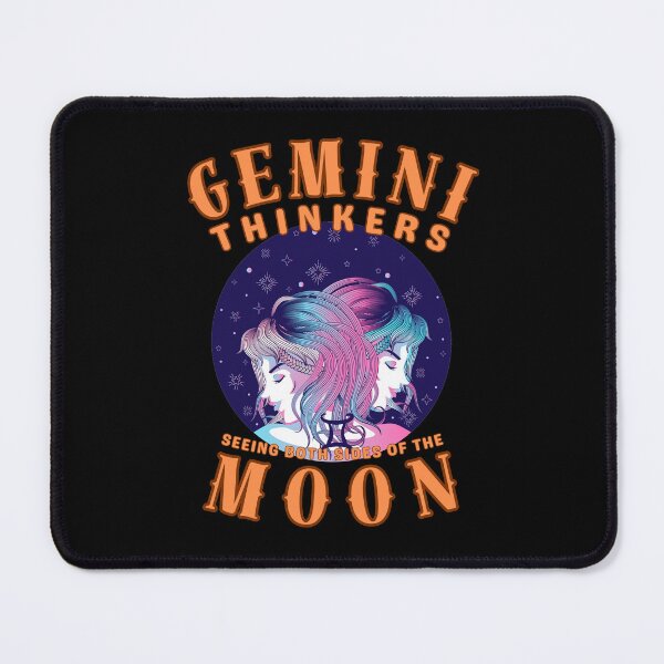 Item preview, Gemini Thinkers: Seeing Both Sides Of The Moon. gemini horoscope designed and sold by ZodiacWonders.